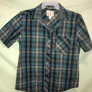 Boys Plaid Button Up shirt
